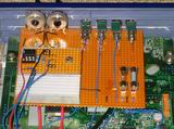Die ganze Pracht! Noch sch�n ersichtlich ist die HDD Blinkschaltung auf dem K�hlk�rper
